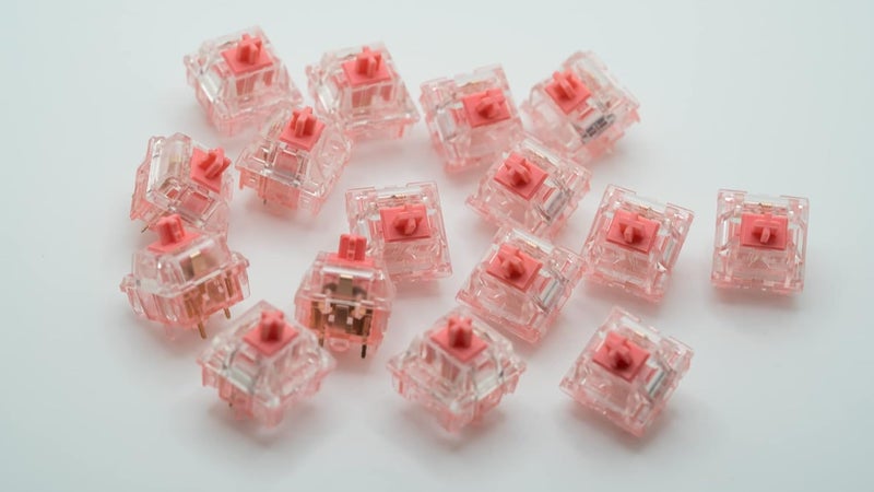 Zkeebs KTT Strawberry V2 Linear Switches 43g Spring 5 pin RGB for Custom Gaming Mechanical Keyboard (70 PCS) - Image 4
